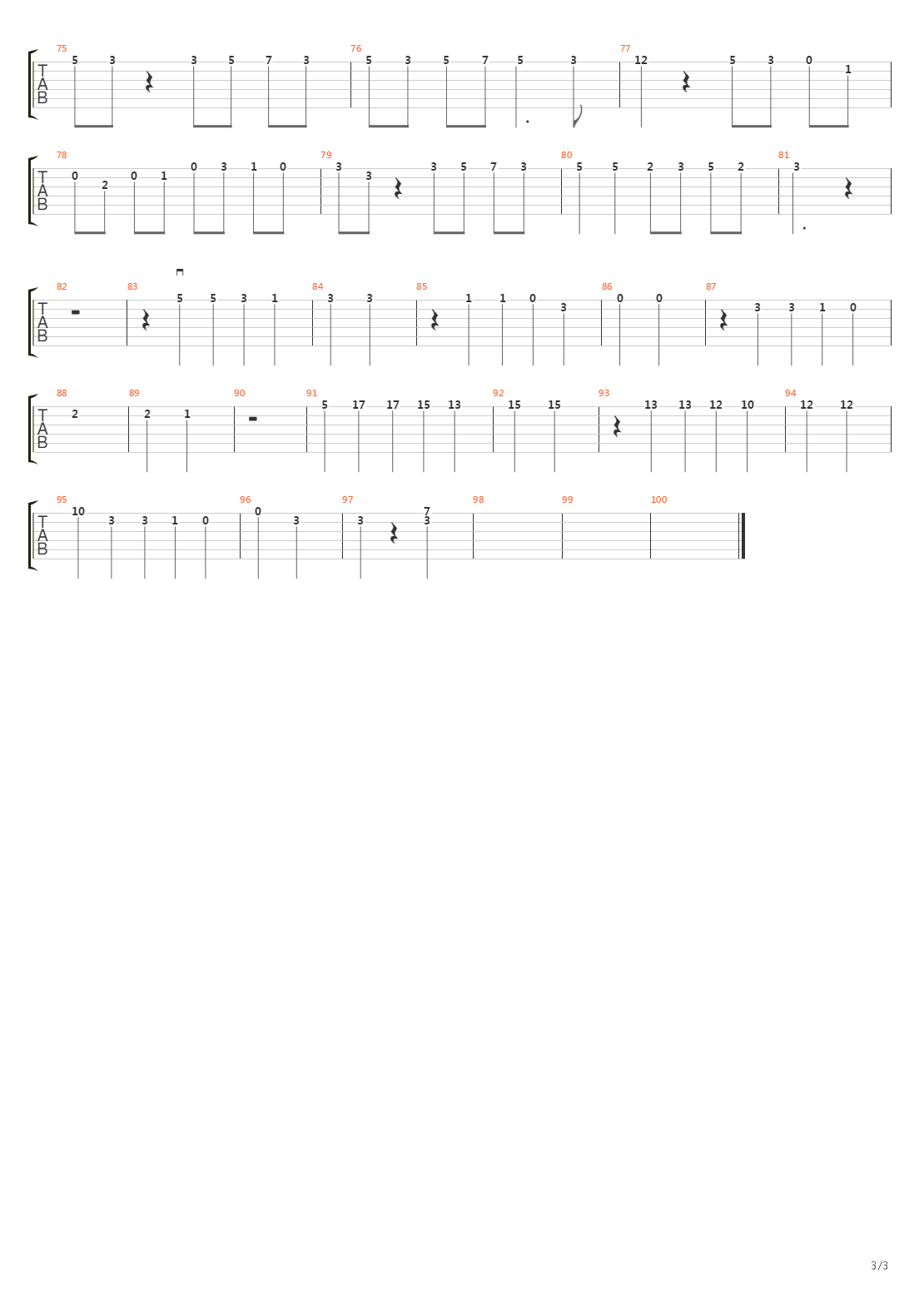 Tango吉他谱