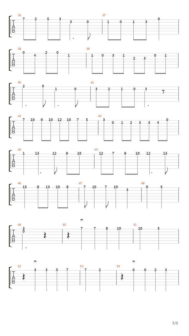 Tango吉他谱