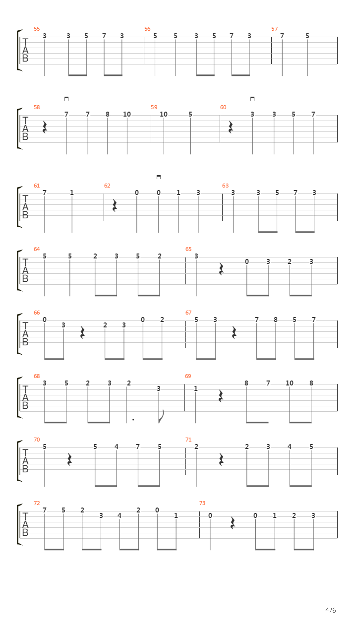 Tango吉他谱