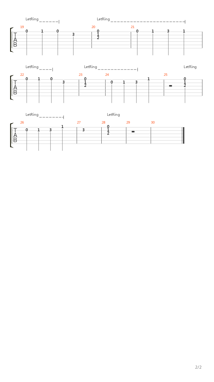 Tia Nanas Song吉他谱