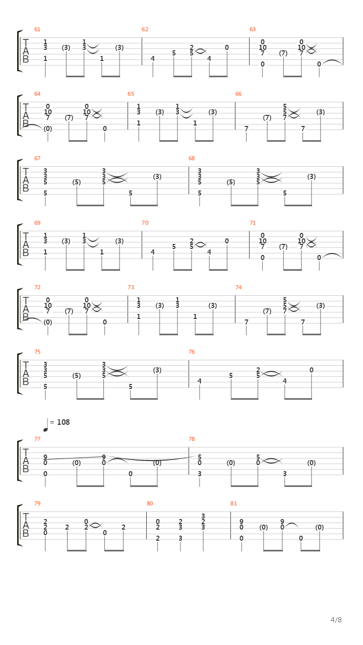 Moderato In Re Minore吉他谱