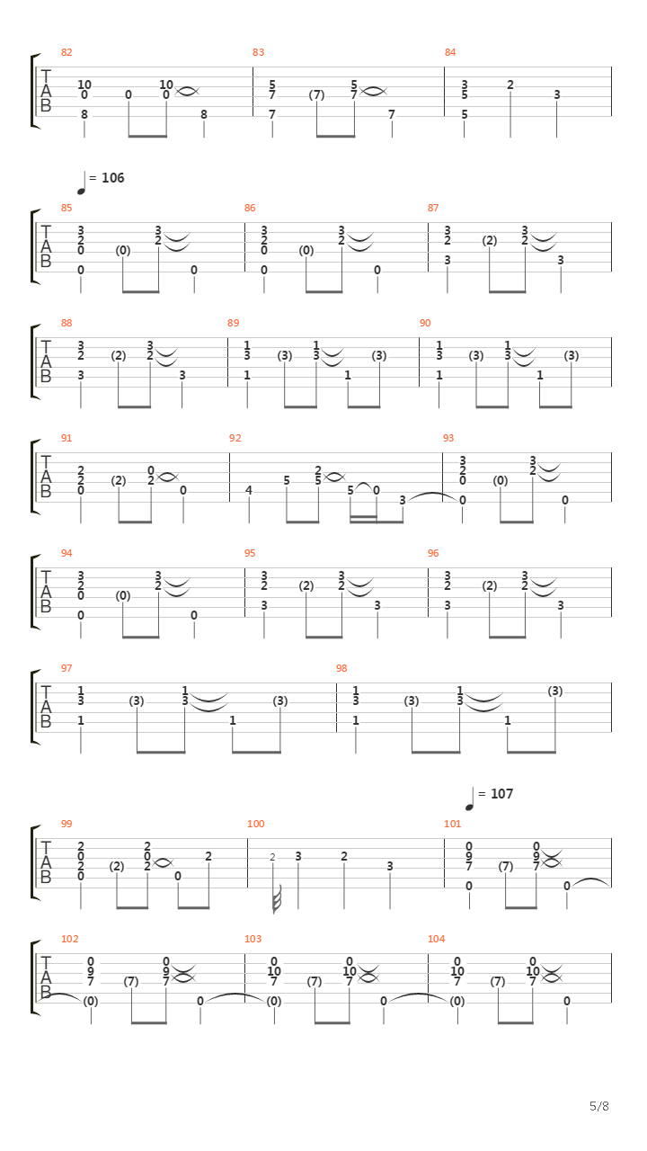 Moderato In Re Minore吉他谱