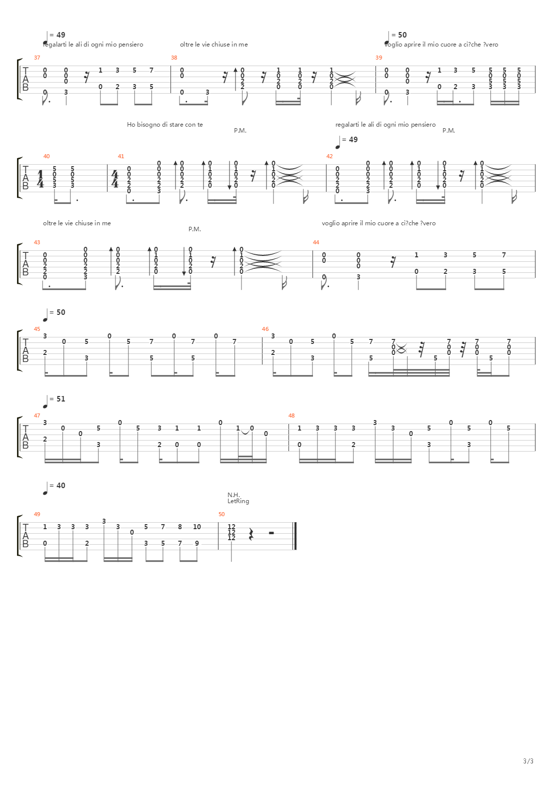 Quello Che Sento吉他谱