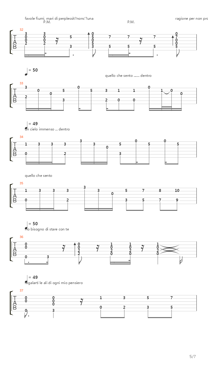 Quello Che Sento吉他谱