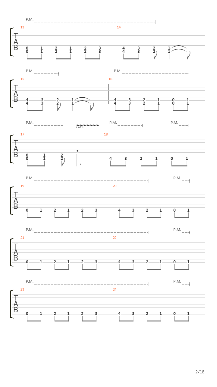 Answers In Mourning吉他谱