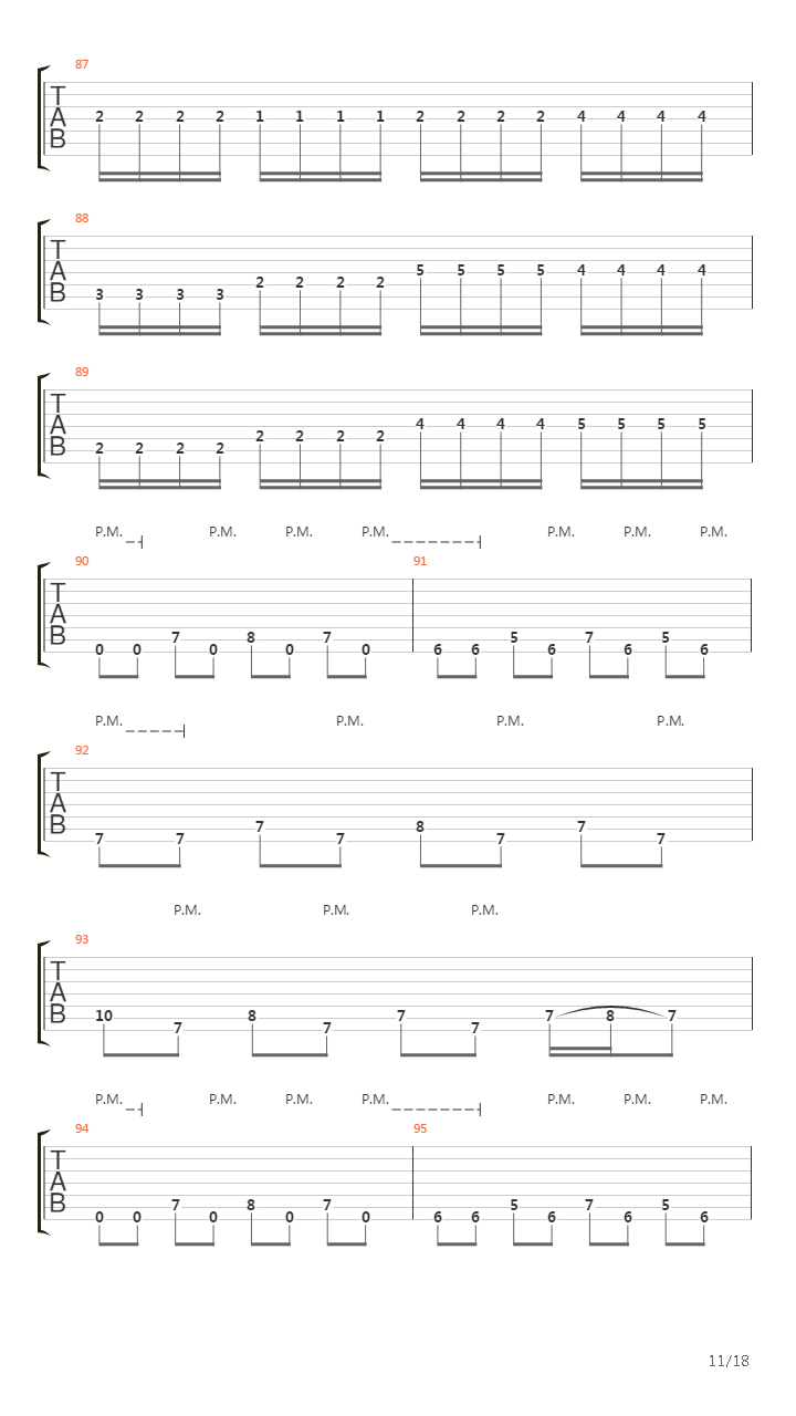 Answers In Mourning吉他谱