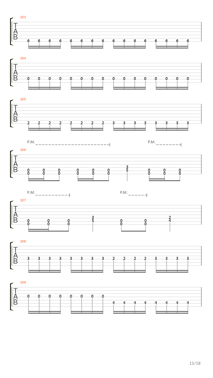 Answers In Mourning吉他谱