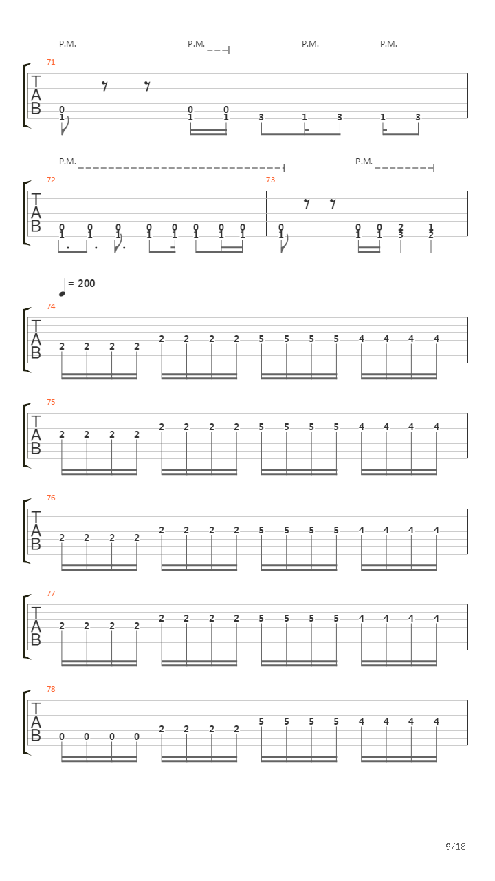 Answers In Mourning吉他谱