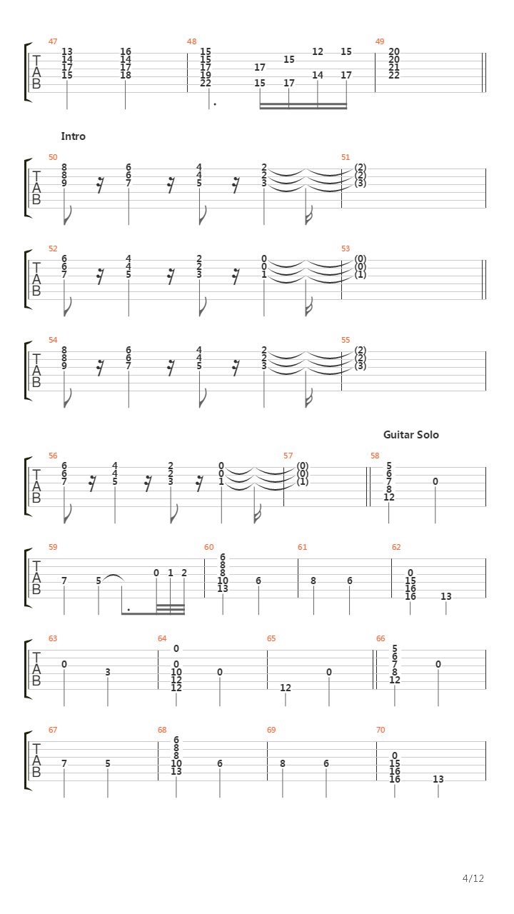 The Continental Way吉他谱