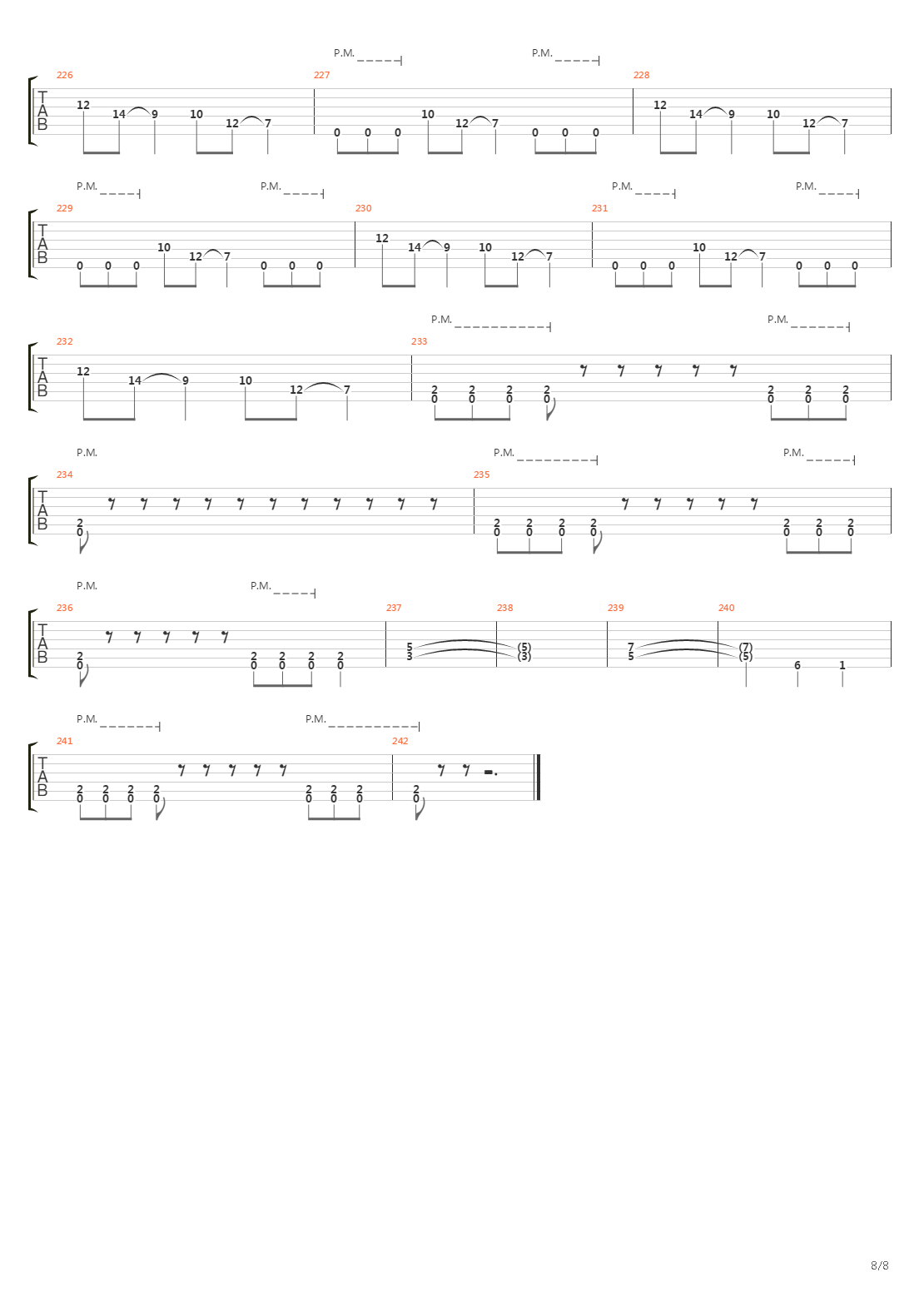 7th Scar吉他谱