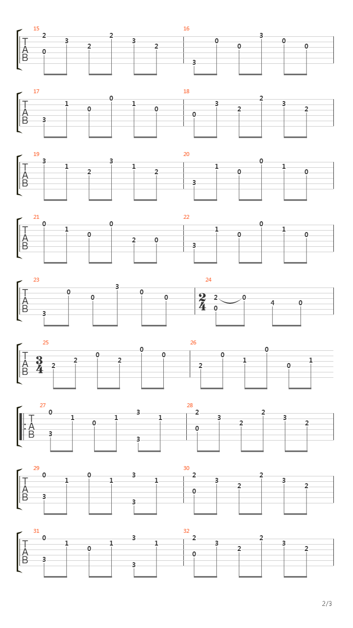 Into White吉他谱