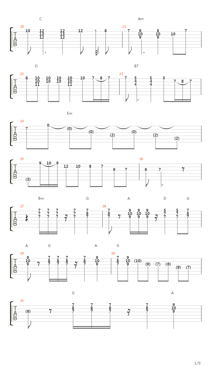 Kypros吉他谱
