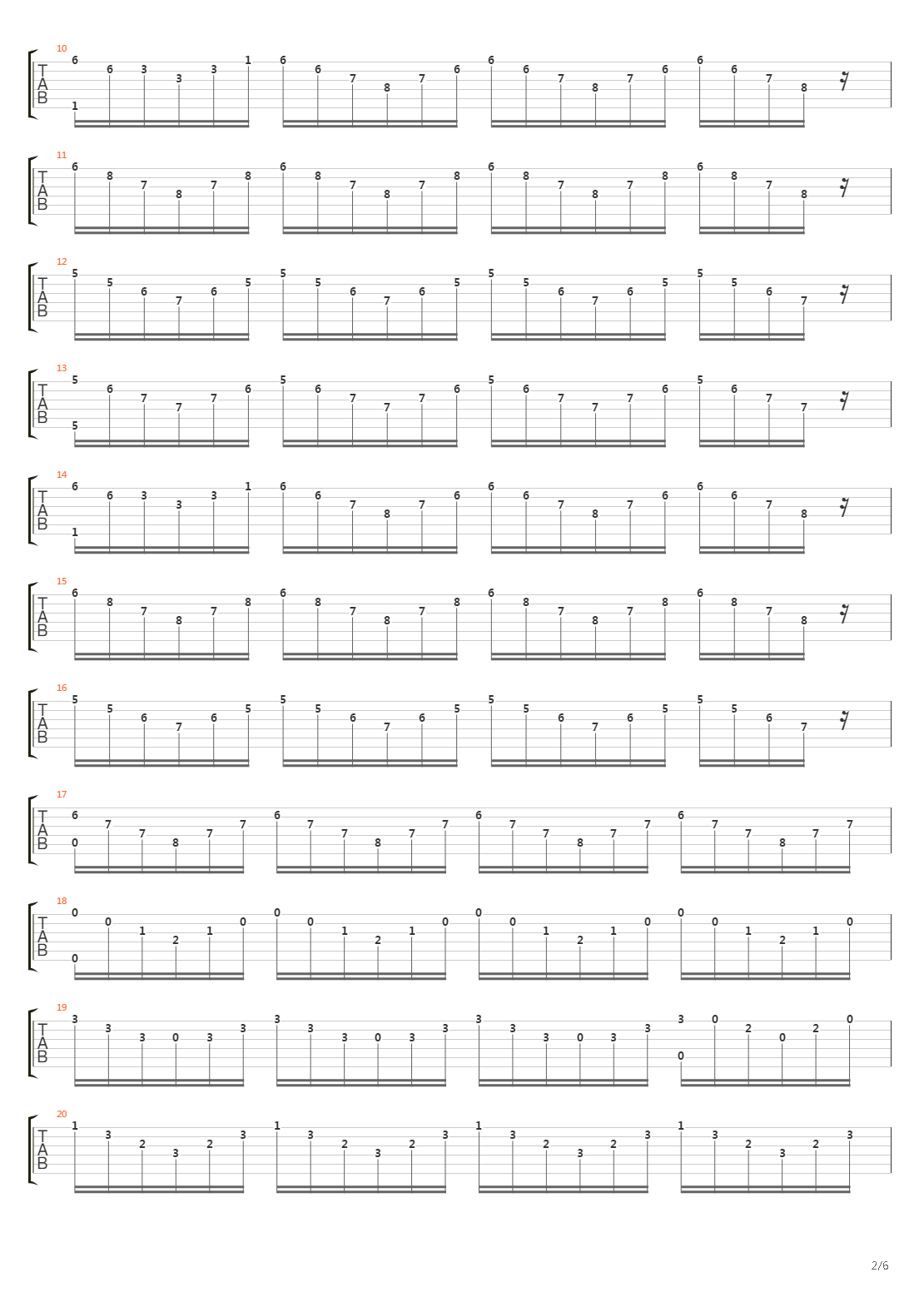 Etude No 1 A Moll For Piano Op1吉他谱