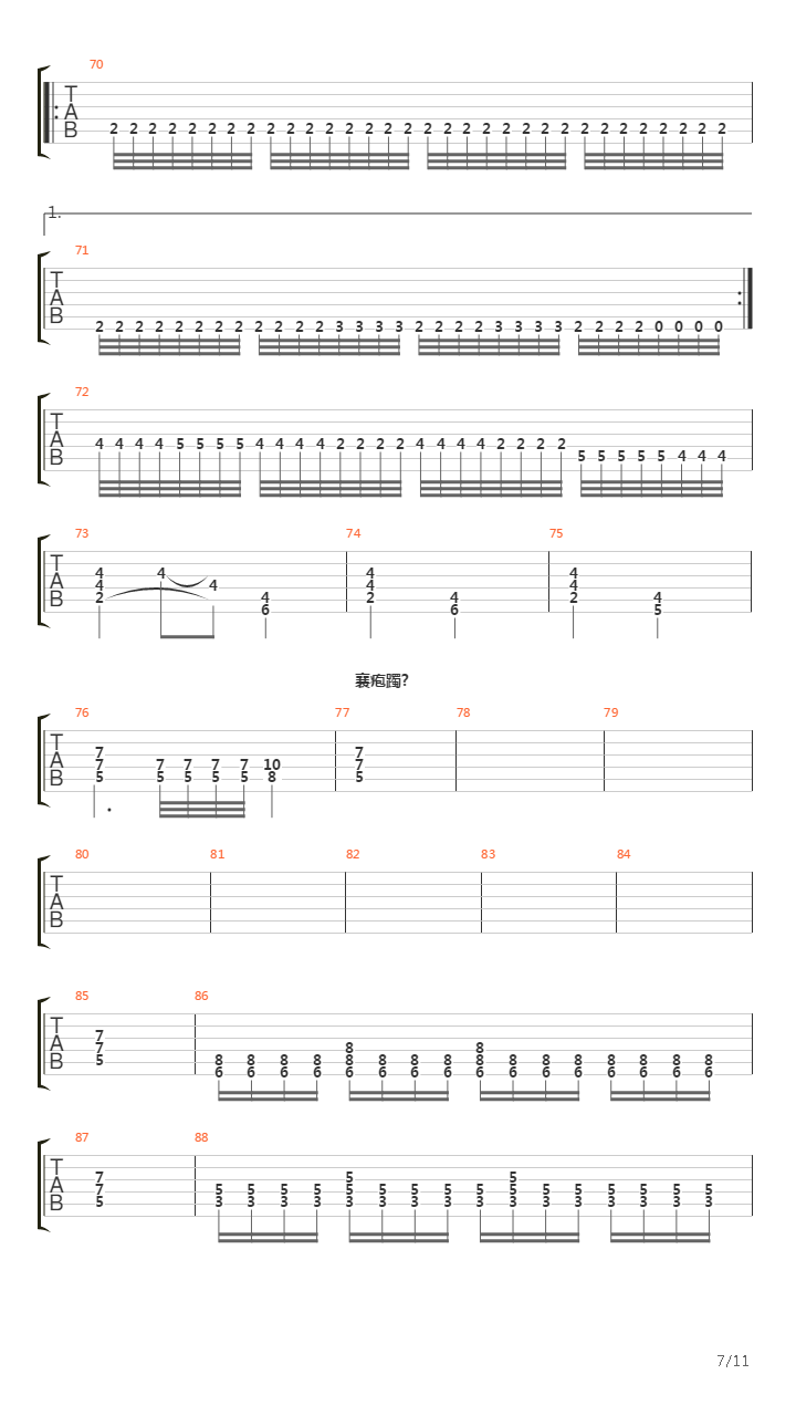 Simfoniya Ognya吉他谱