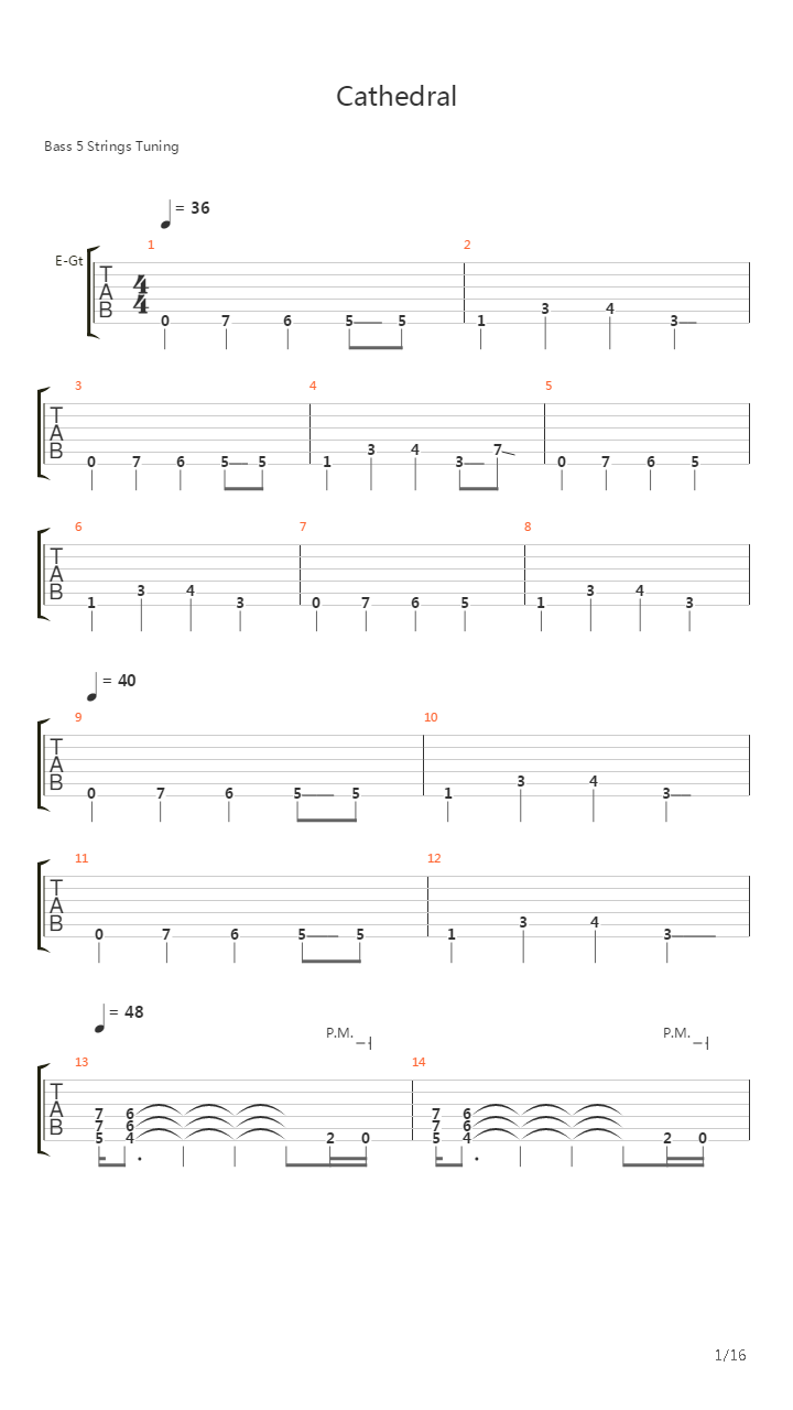 A Funeral Request吉他谱