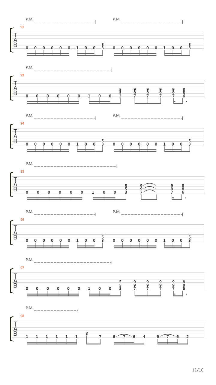 A Funeral Request吉他谱