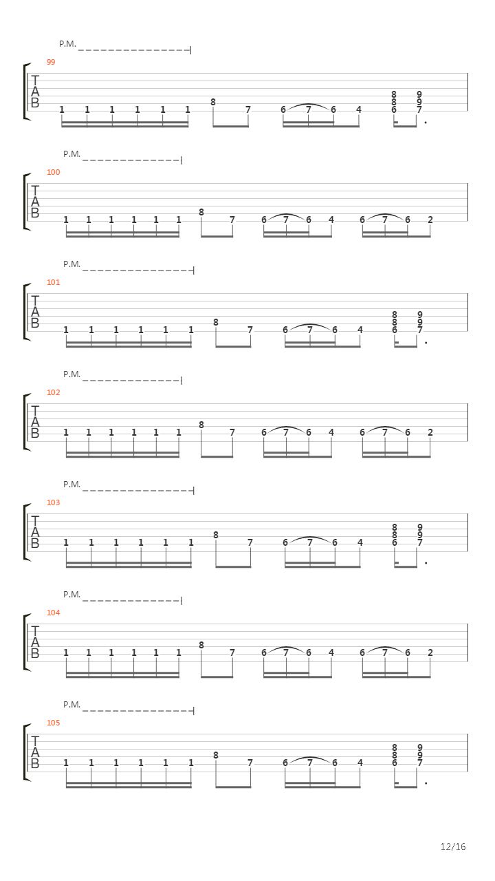 A Funeral Request吉他谱
