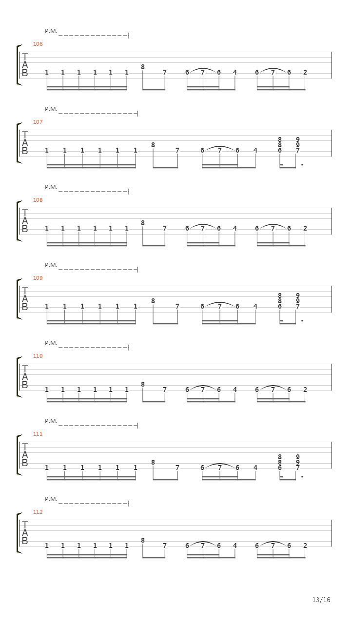 A Funeral Request吉他谱