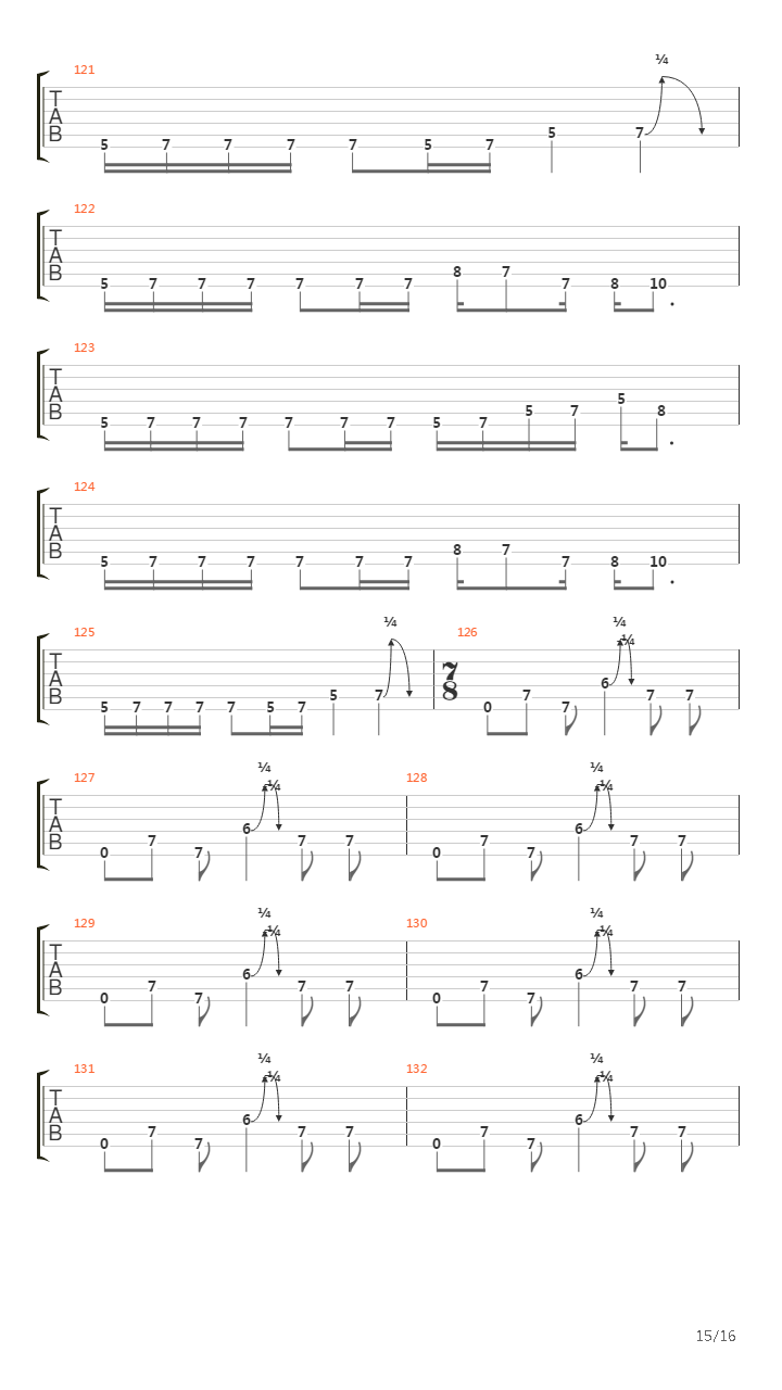 A Funeral Request吉他谱