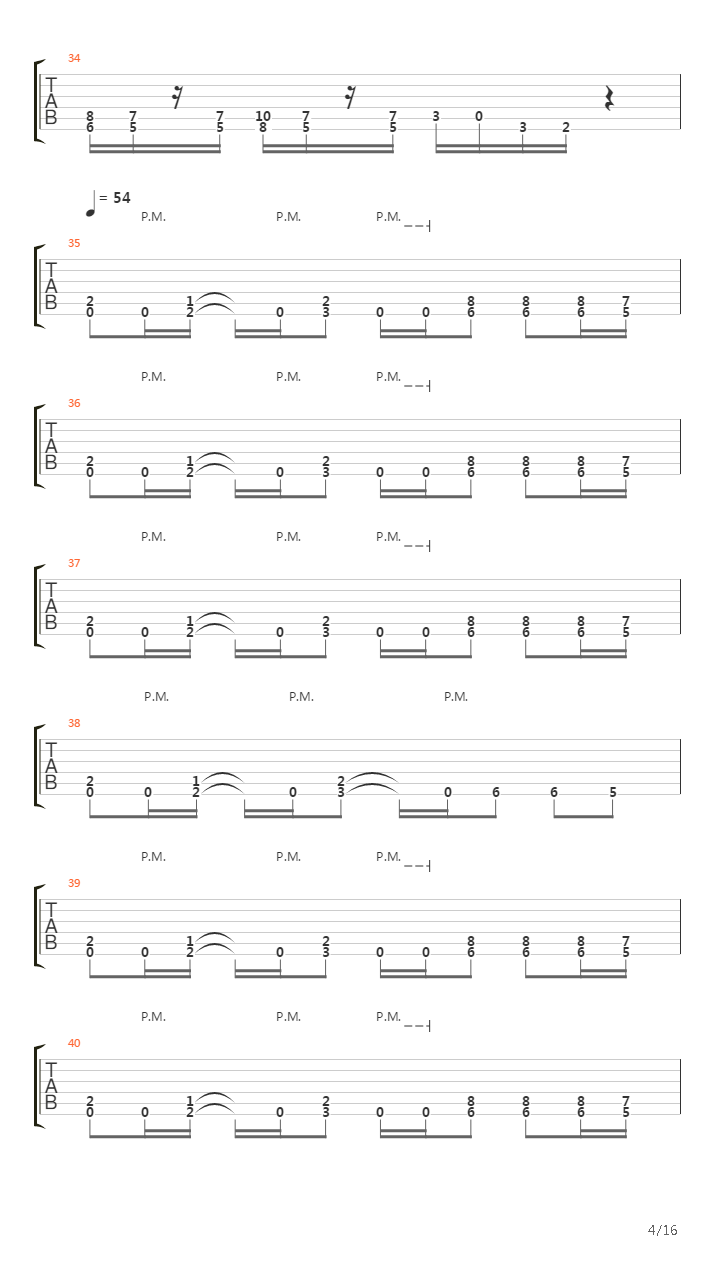 A Funeral Request吉他谱