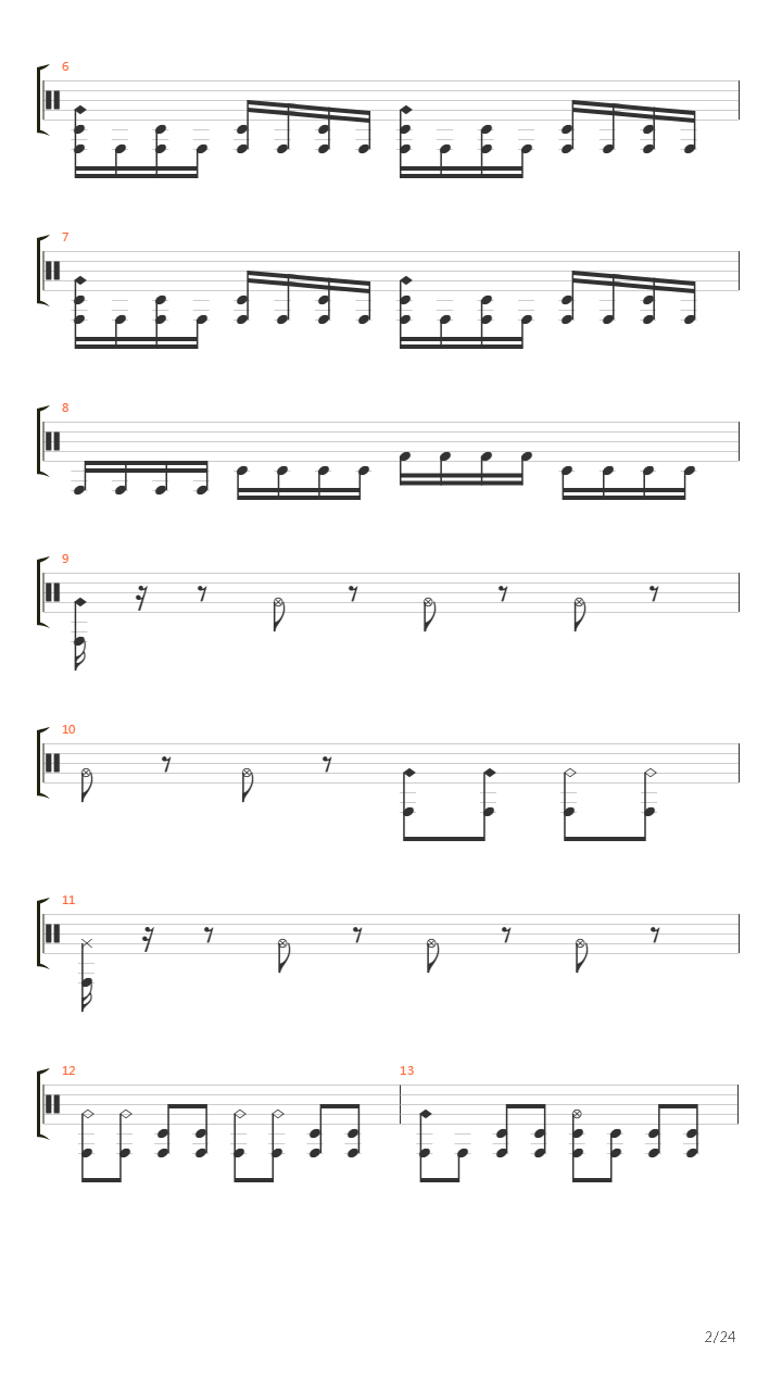 A Living Breathing Piece Of Defecating Meat吉他谱