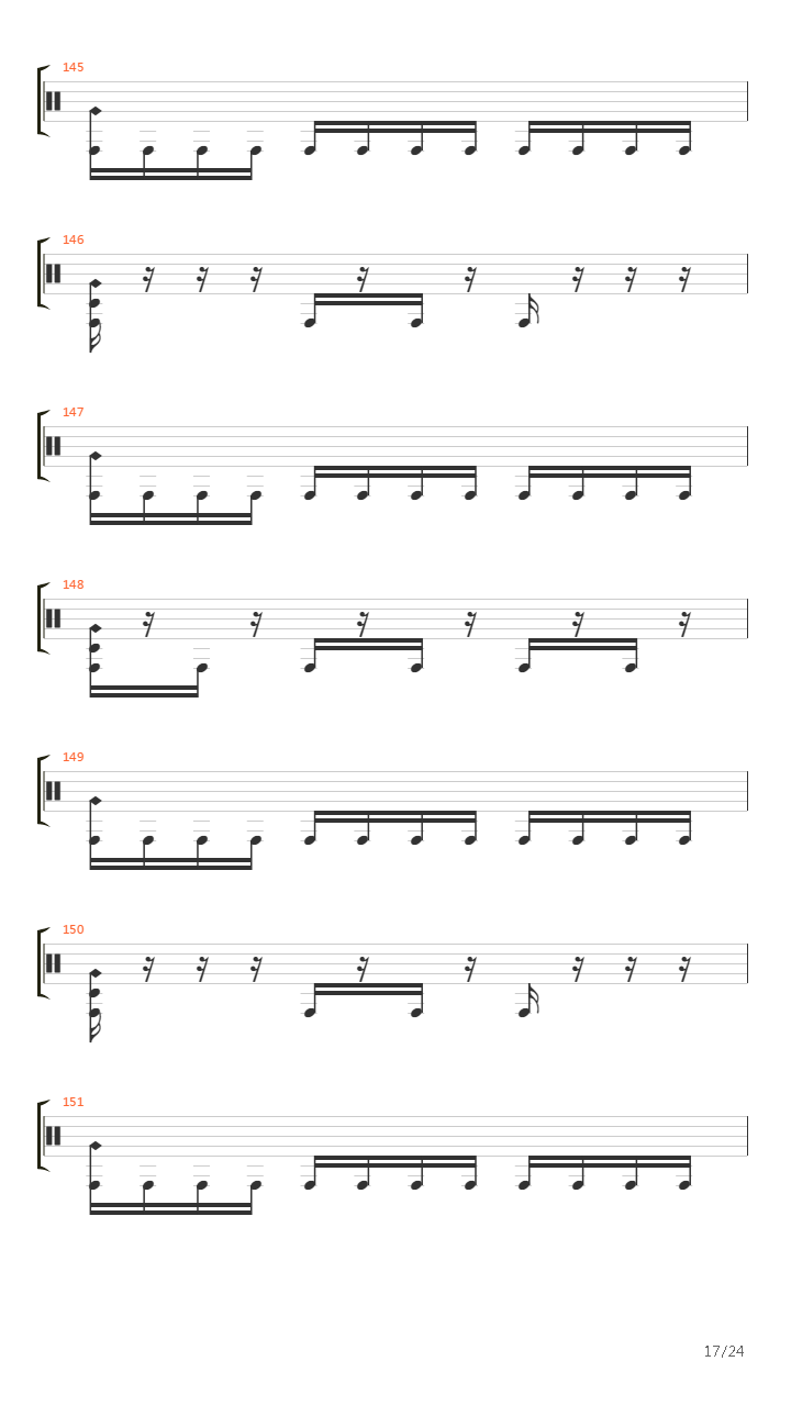 A Living Breathing Piece Of Defecating Meat吉他谱