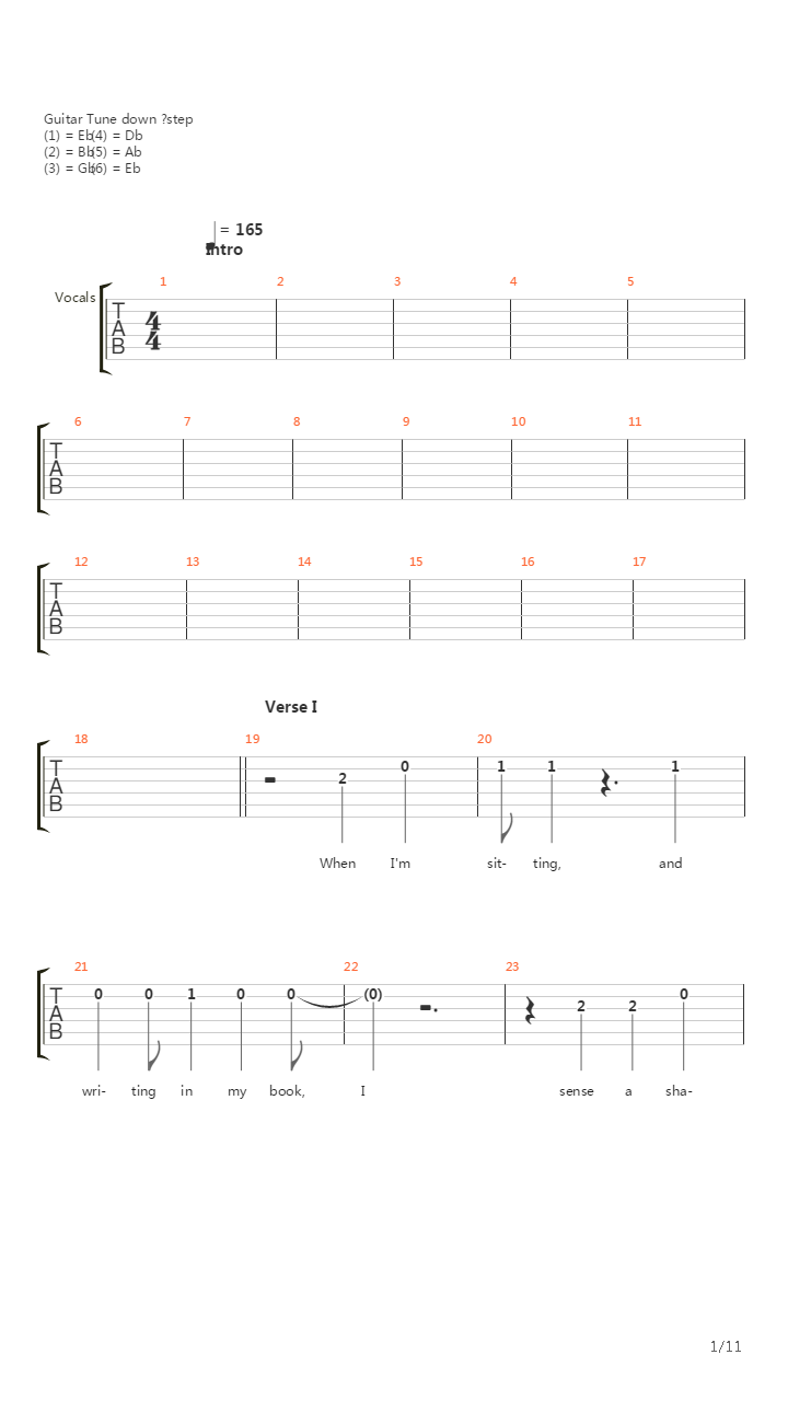 Revenge吉他谱