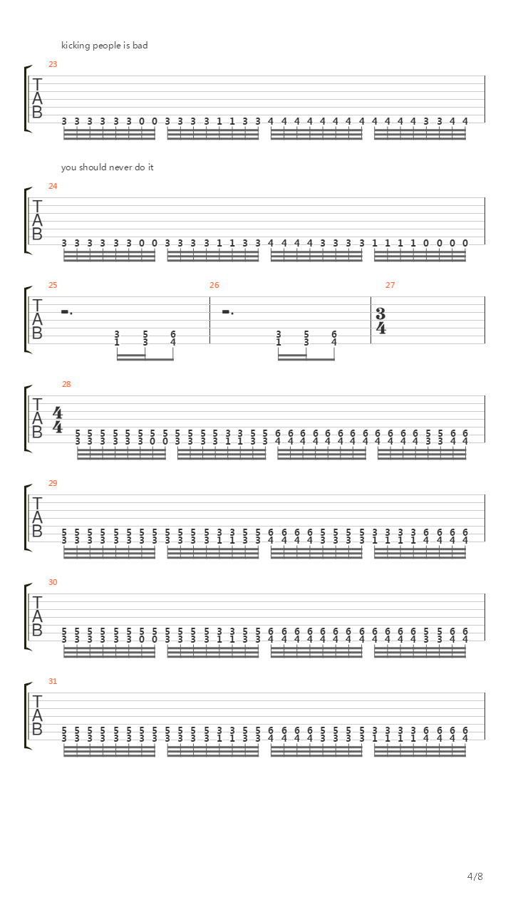 The Will Or The Way吉他谱