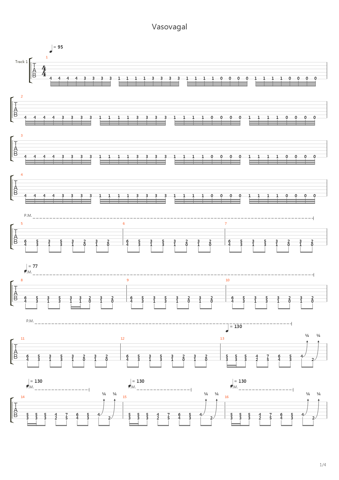 Vasovagal吉他谱