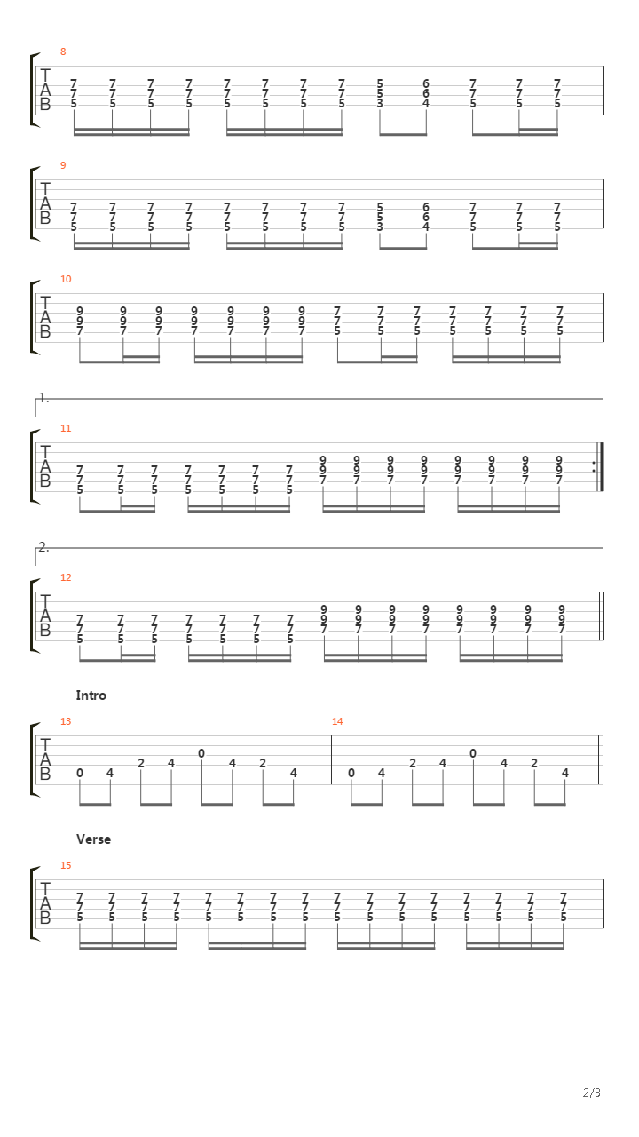 Theme Song吉他谱