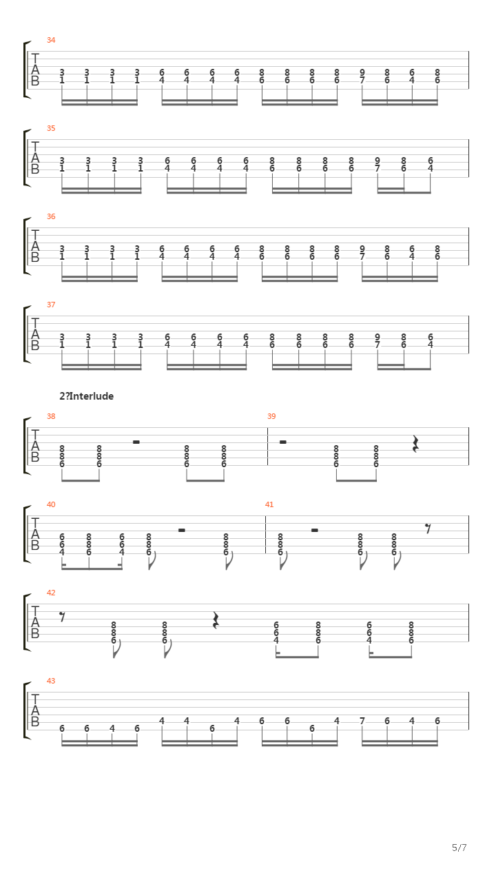 Rubao吉他谱