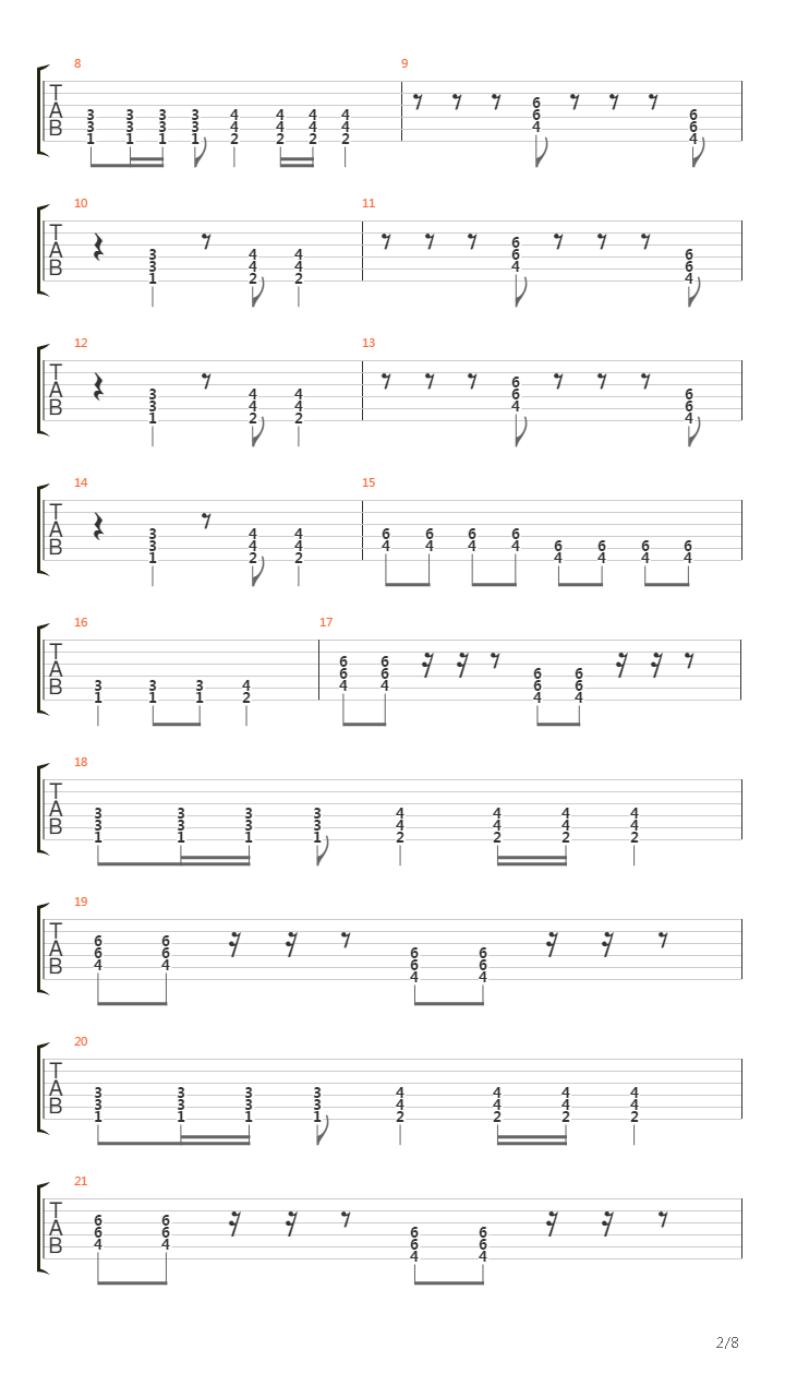 Televar吉他谱