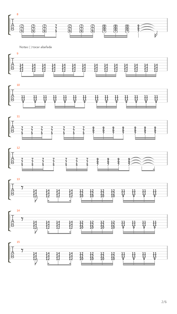 Tudo Mudar吉他谱