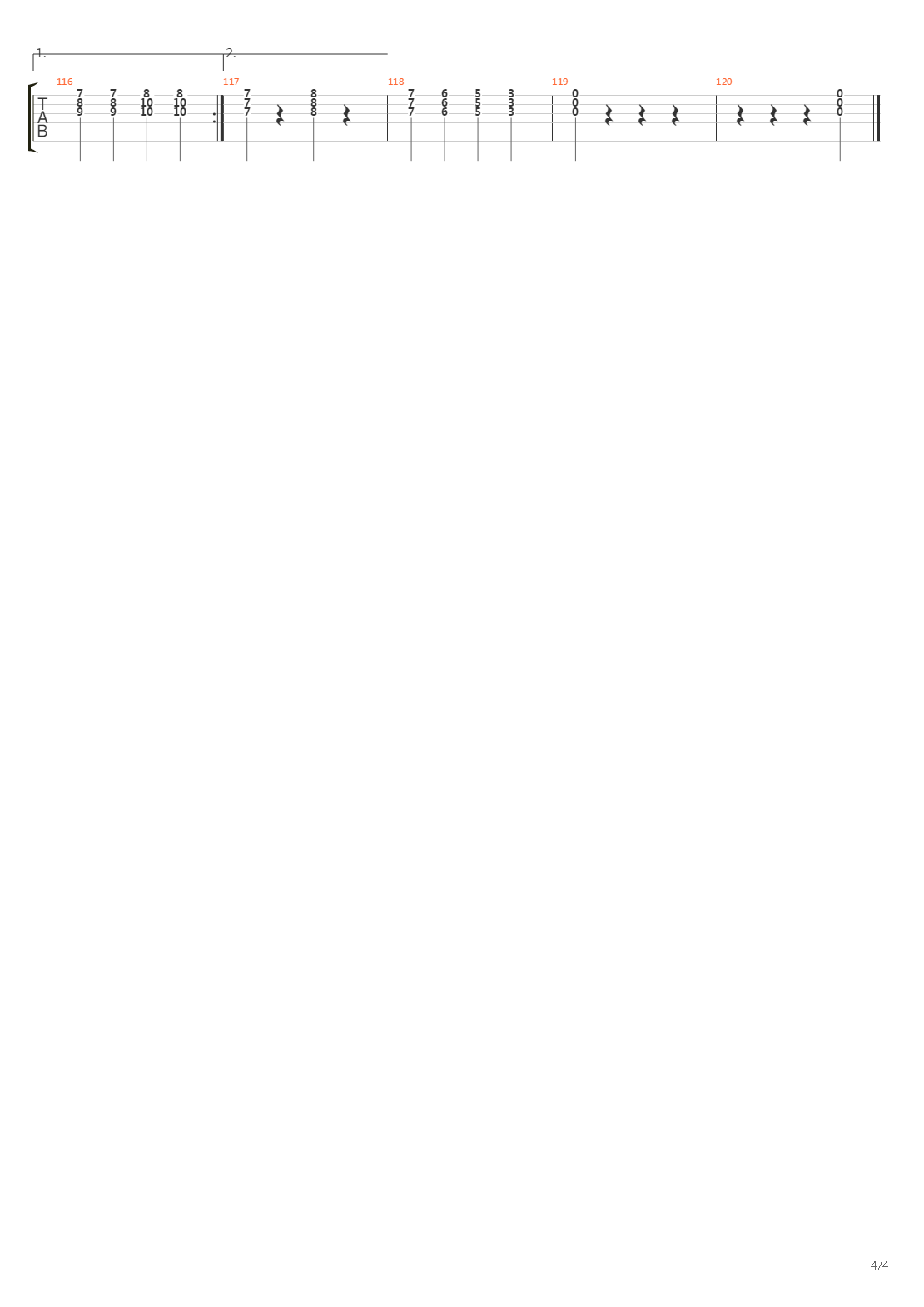 Don Quixote吉他谱