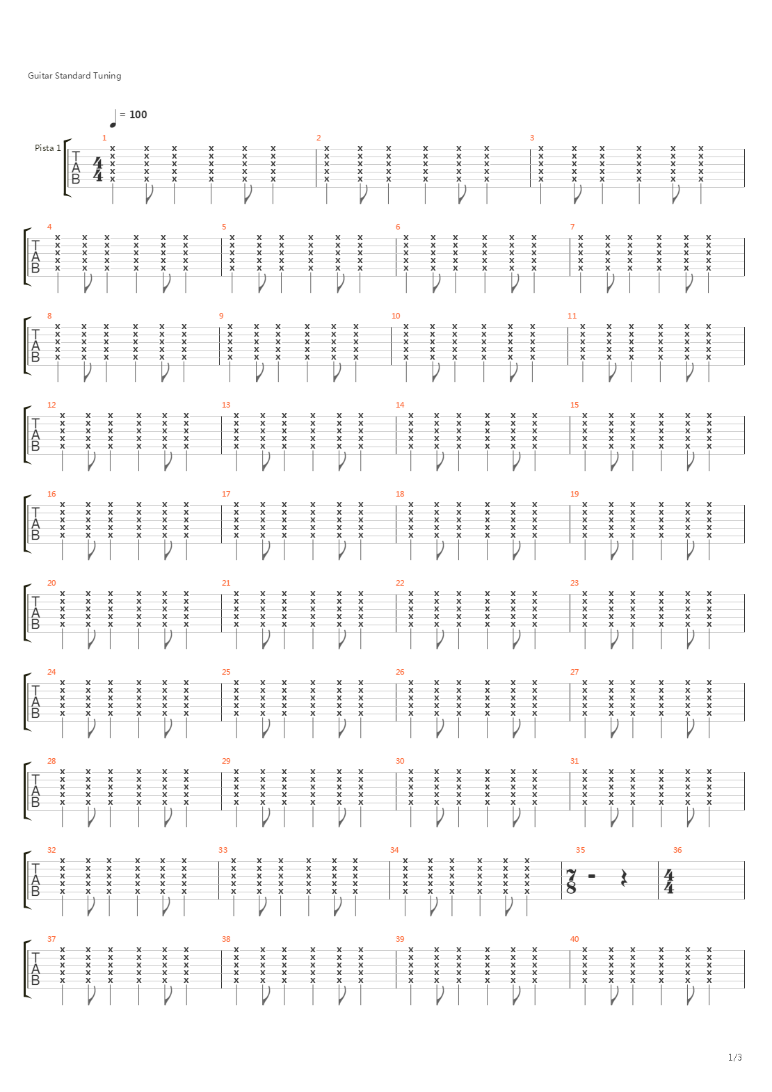 La Primera Vez吉他谱