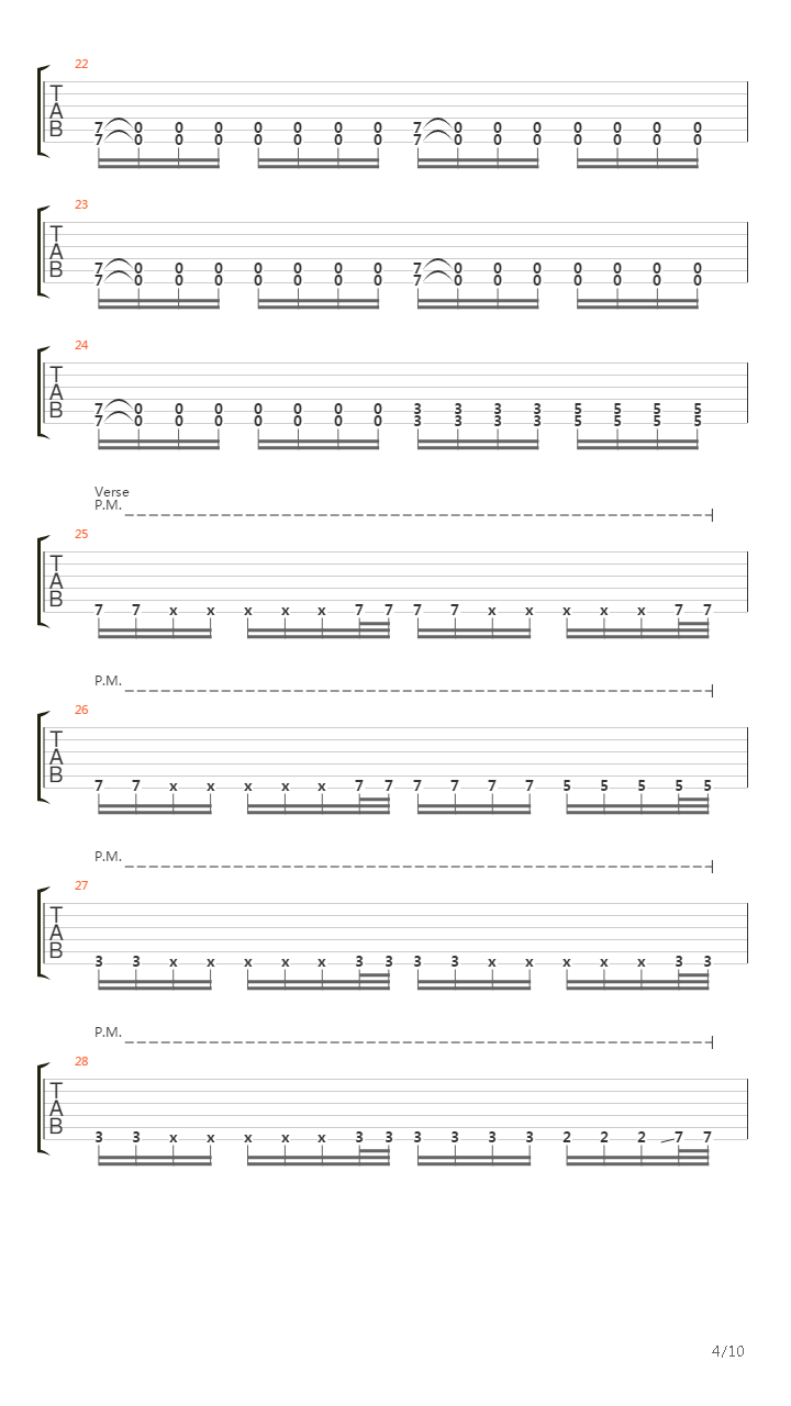 Forfeit吉他谱