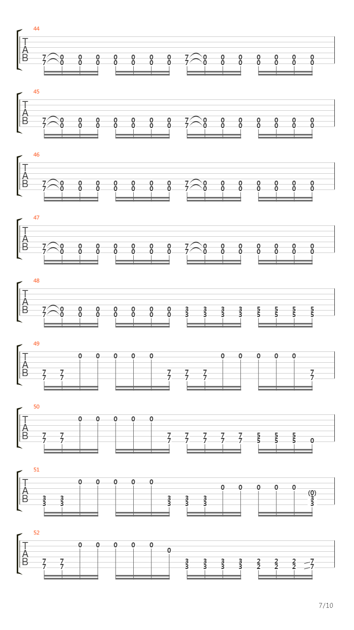 Forfeit吉他谱