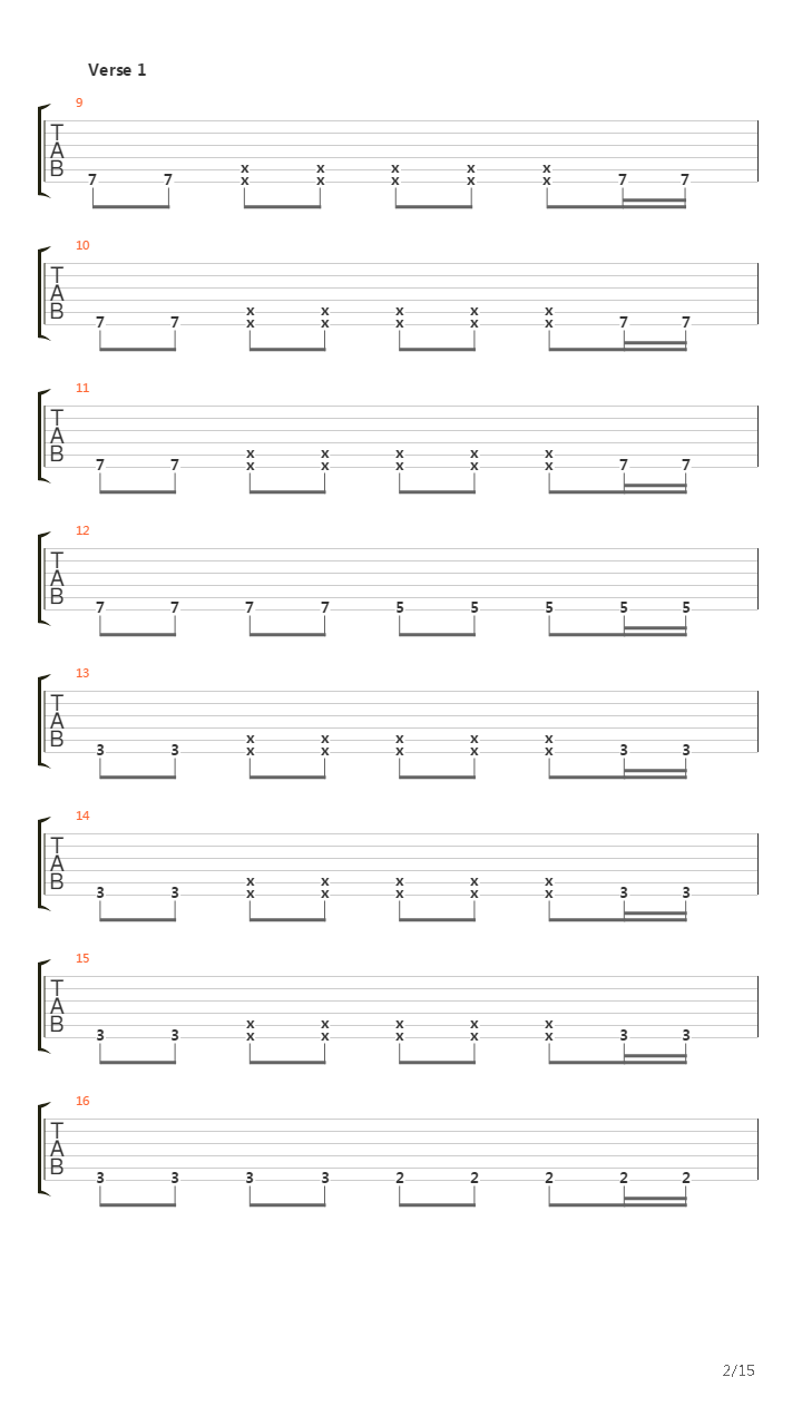 Forfeit吉他谱