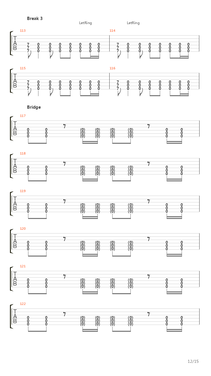 Forfeit吉他谱