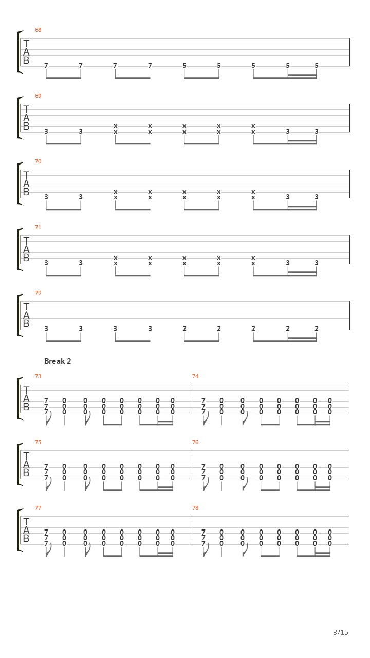 Forfeit吉他谱