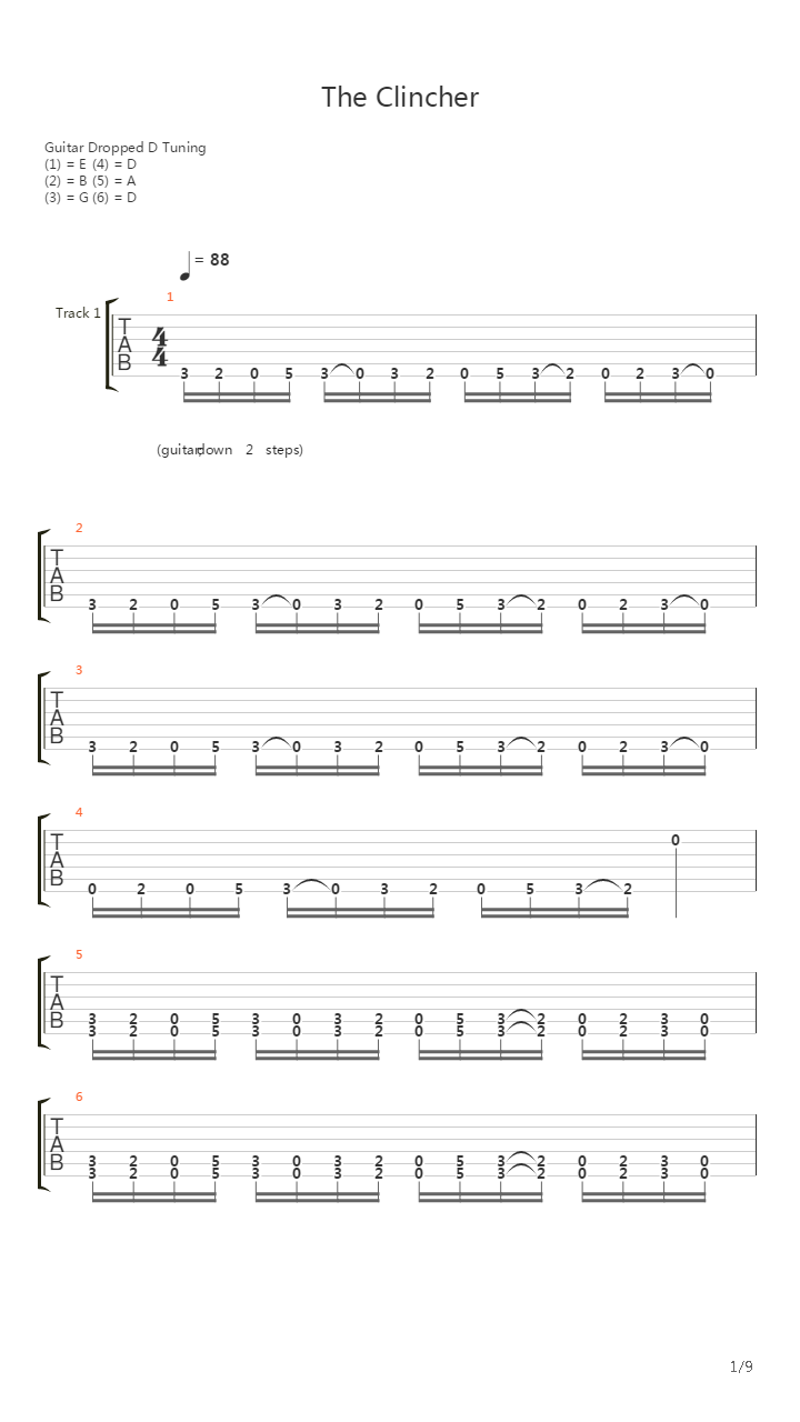 The Clincher吉他谱