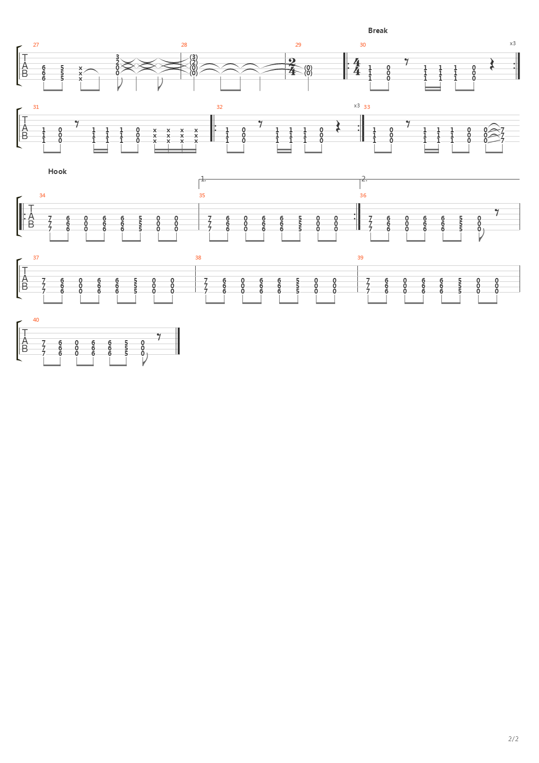 The Gist吉他谱