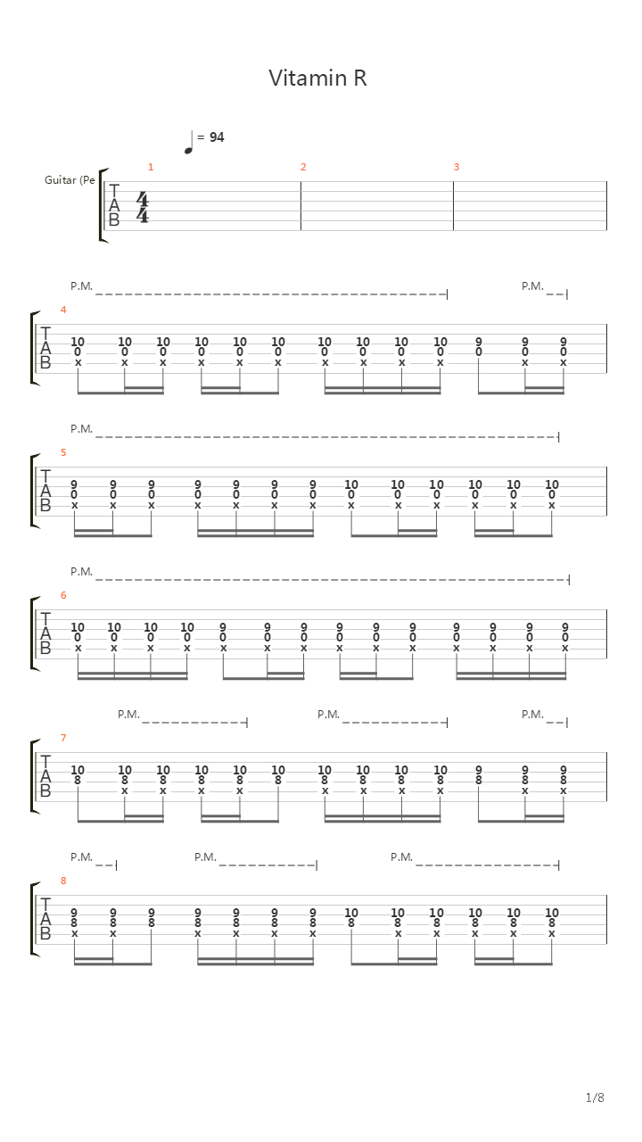 Vitamin R Leading Us Along吉他谱