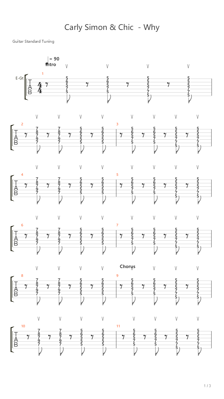 Why(Ft Carly Simon)吉他谱