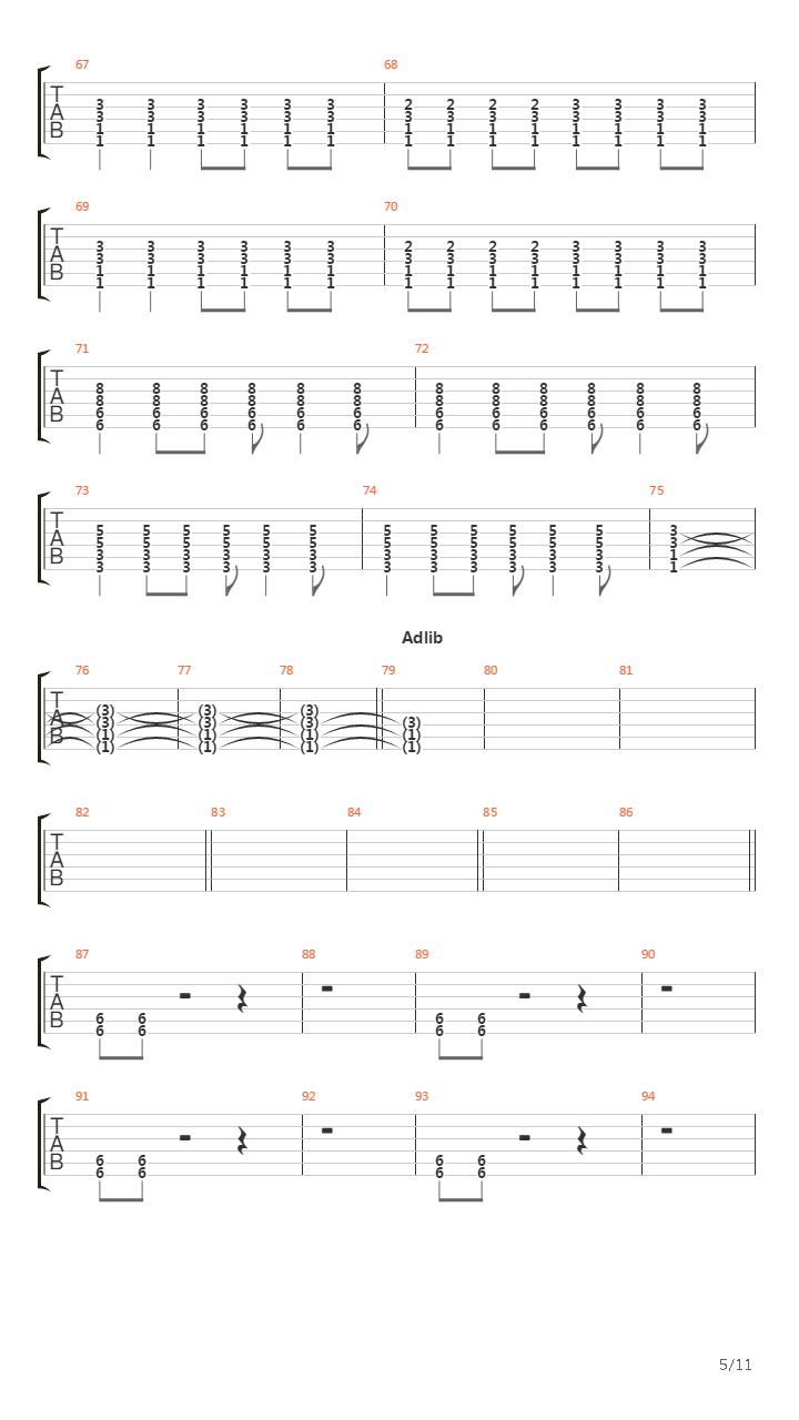 Paris吉他谱