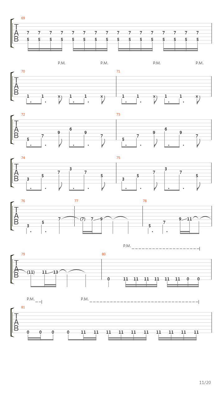 Mbius Part Iii吉他谱
