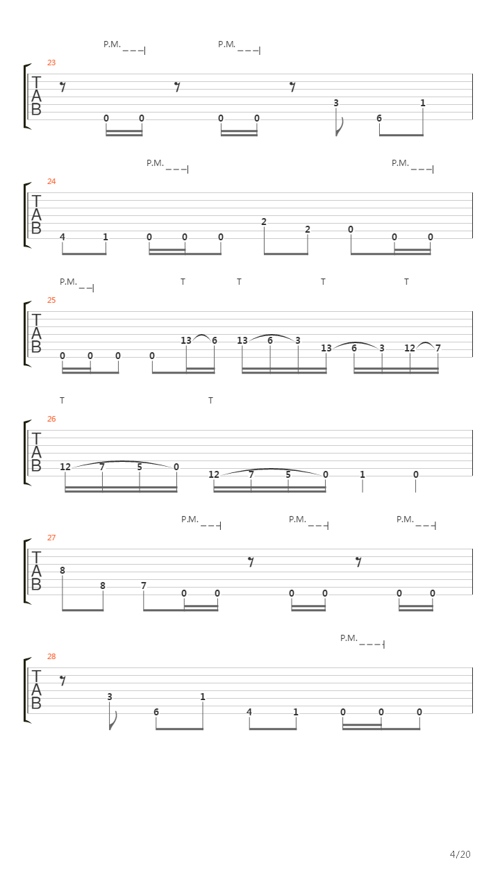 Mbius Part Iii吉他谱