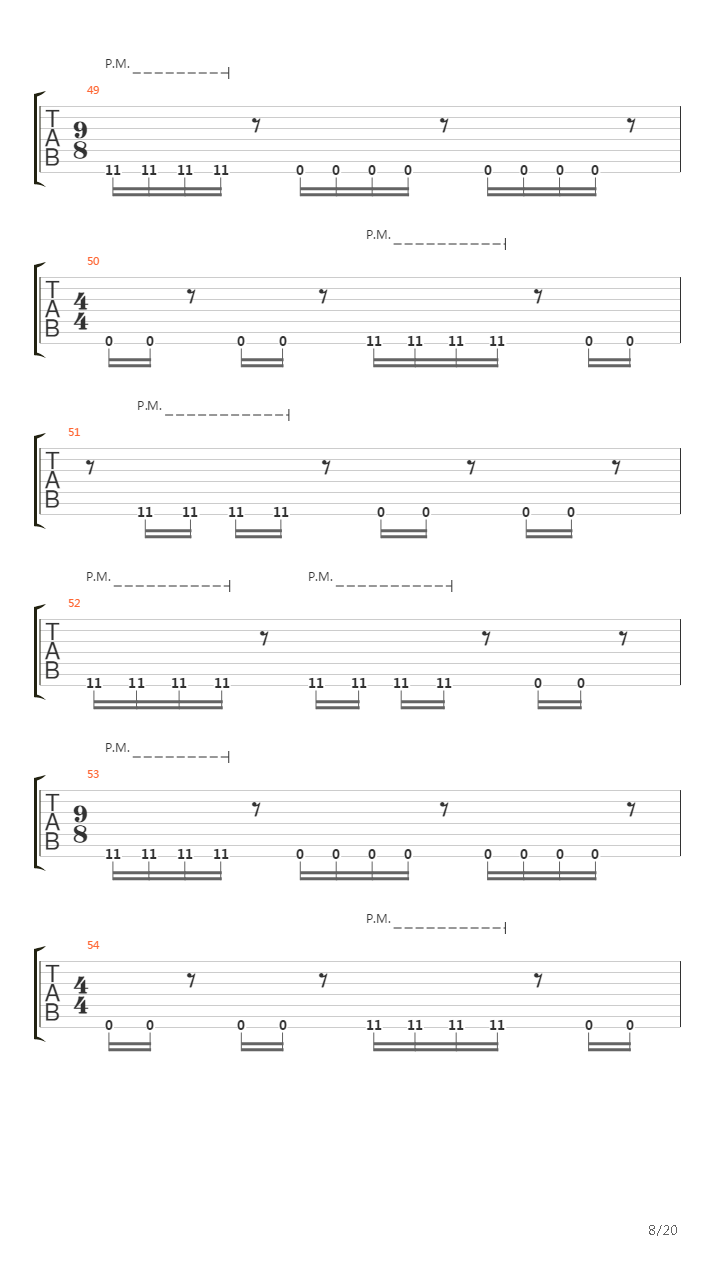 Mbius Part Iii吉他谱