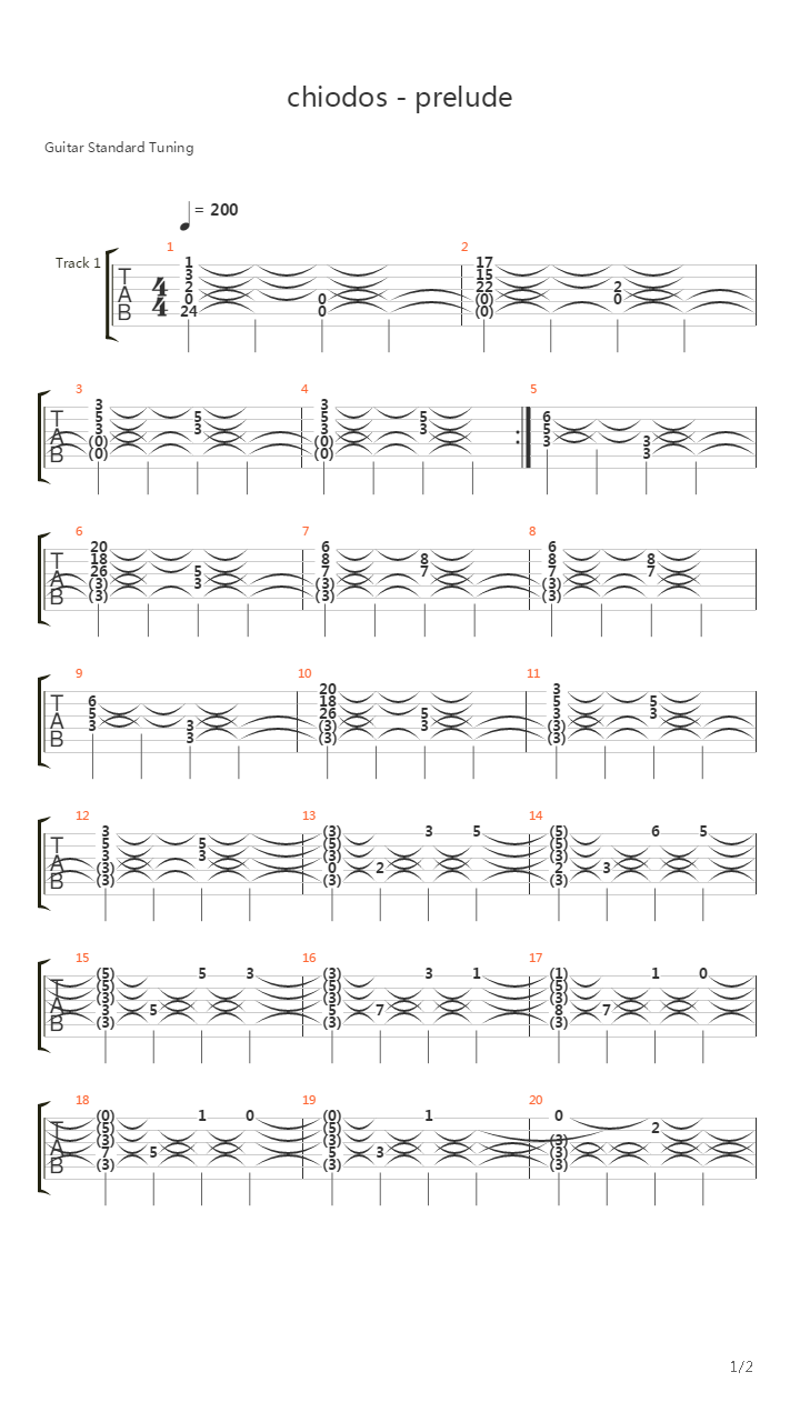 Prelude吉他谱