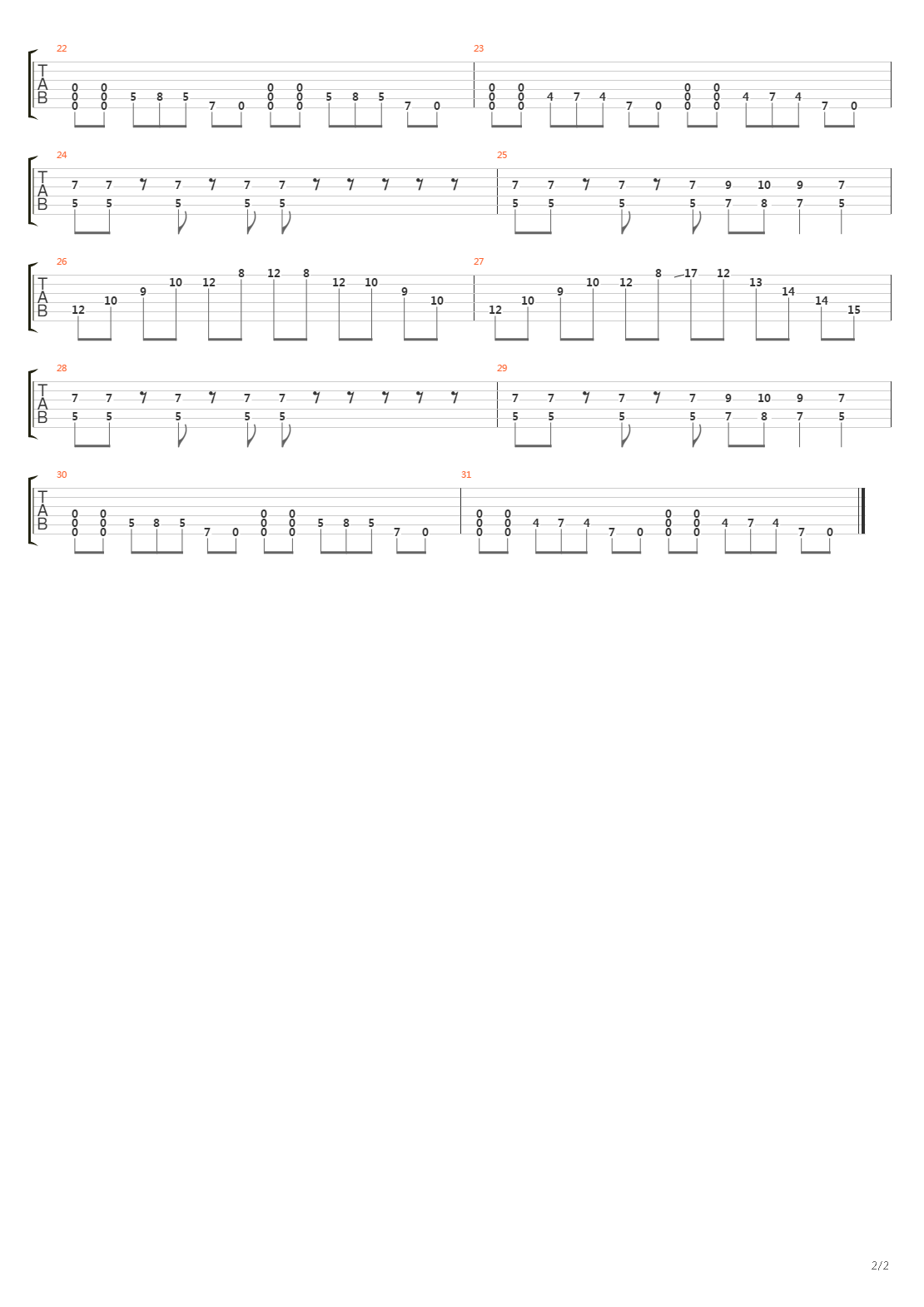 Teeth The Size Of Piano Keys吉他谱